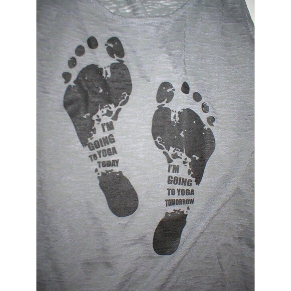 Colosseum Tops - NWT New Womens Colosseum I'm Going to Yoga Today Tomorrow Burnout XL Tank Top